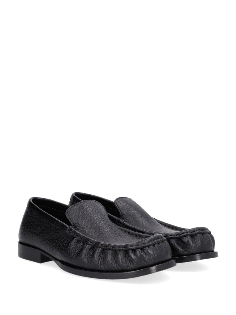 Dries Van Noten Slip-On Leather Loafers Scarpe basse - Nero | 1c5dffe4e38f44bf076d17565666e157ecfbfc05