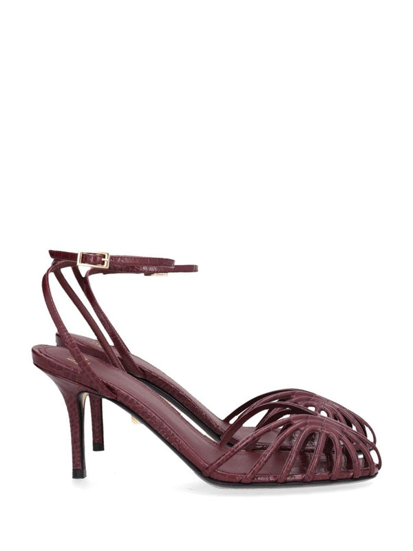 Blake 75 Hf Lizard Printed Leather Sandal Sandalias Burdeos