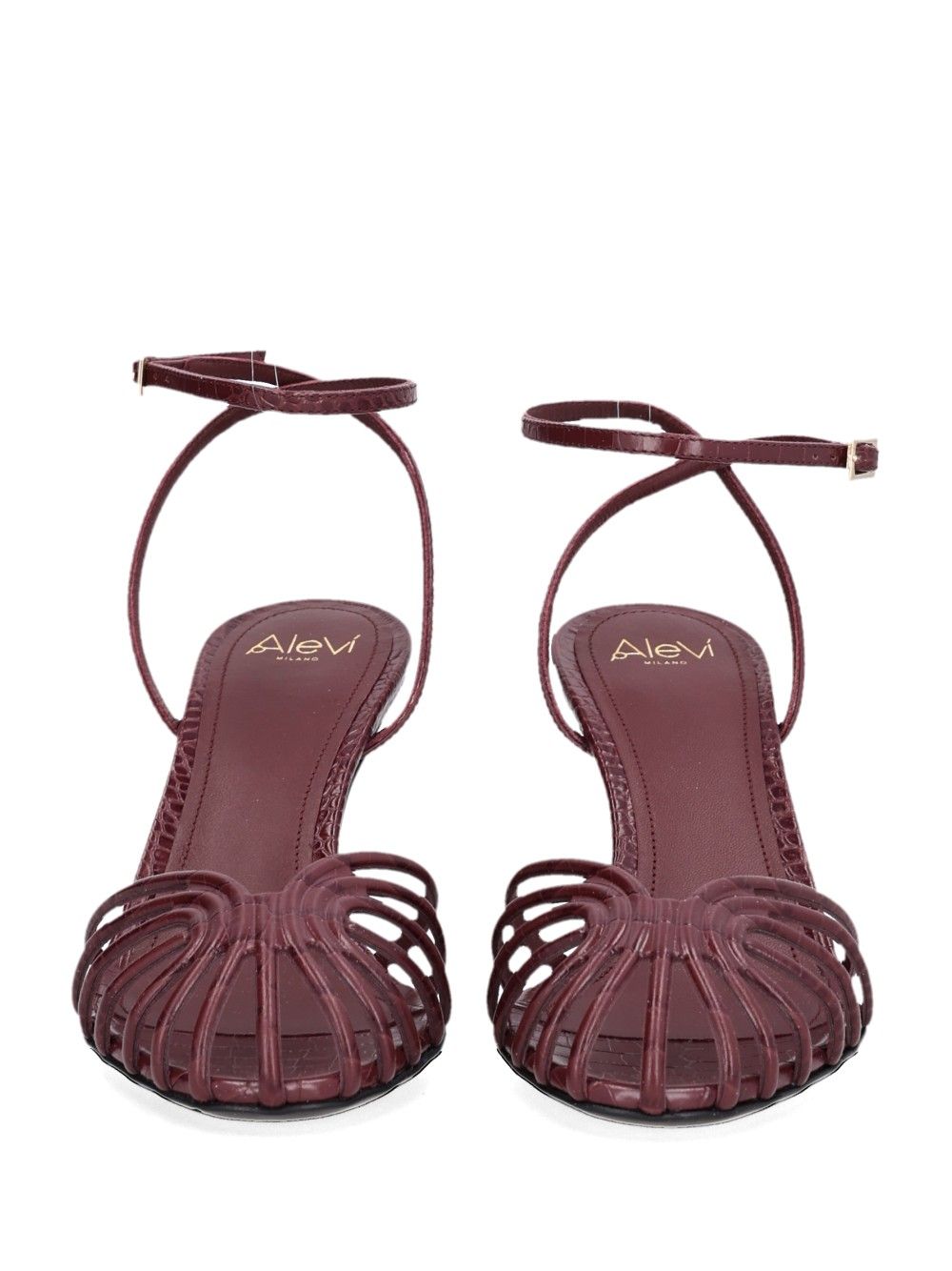Alevi' Milano Lizard Sandali - Bordeaux | d5bb0ca67771814e7d7e1d9d248f6ad767eac7e8