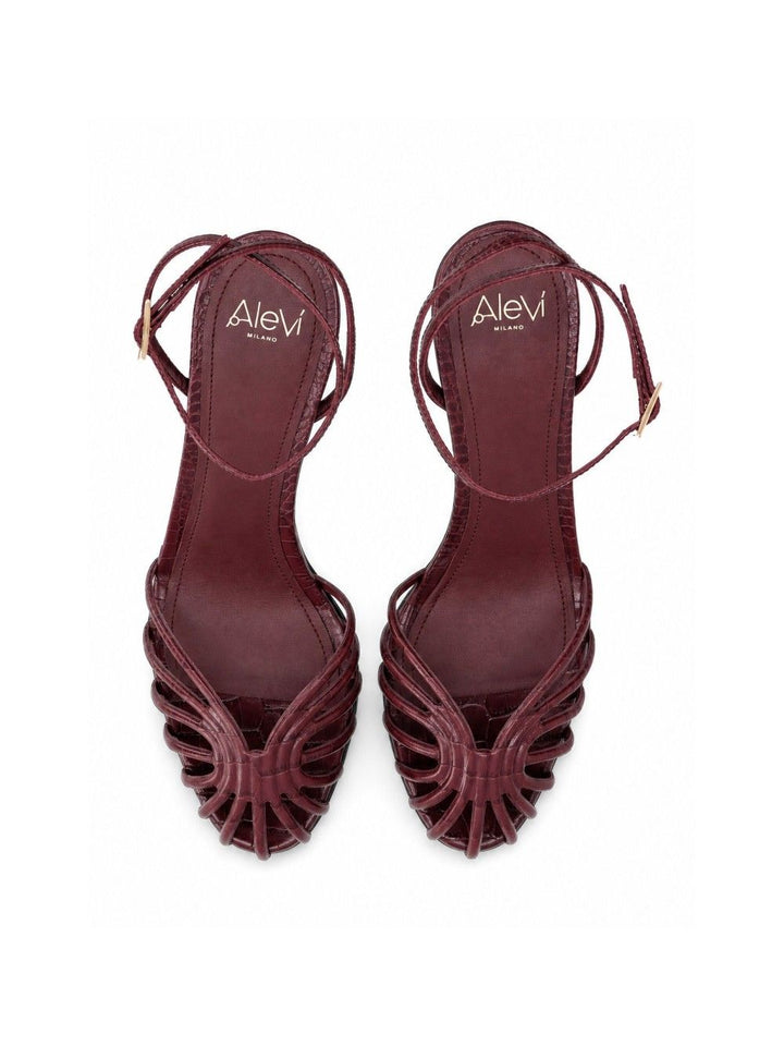 Alevi' Milano Lizard Sandali - Bordeaux | 49183736434c4e3eebfdc39f6d0a1df8386f9f93