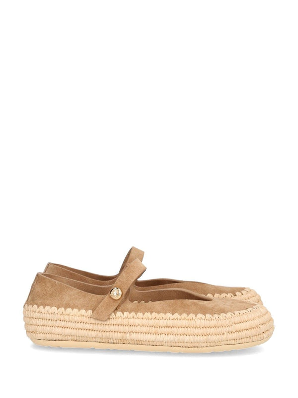 “Rio” Mary-Jane Scarpe Basse Beige