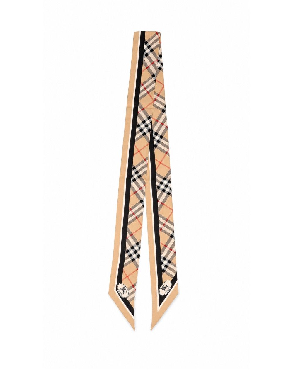 Burberry Ss Ch Ks Border Slk Sy Scarves And Foulards - Beige | 725844ec37940a06d5da28dceef1c66ac5dbca51