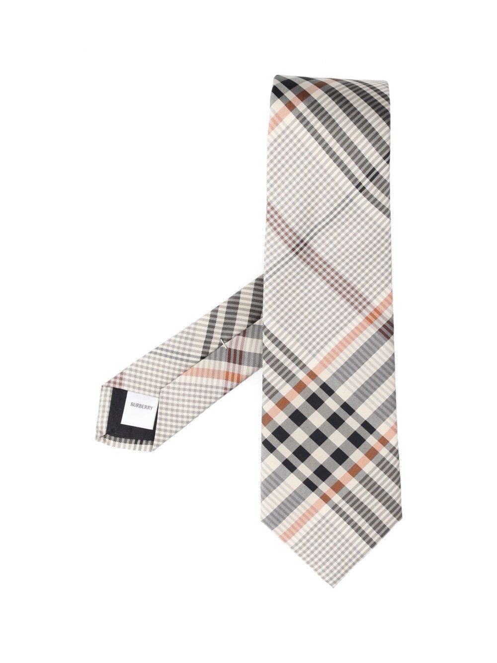 Burberry Checked Silk Tie Ties And Bow Ties - Beige | 813421745d46fed23afc4a22cbe131b1849f6085