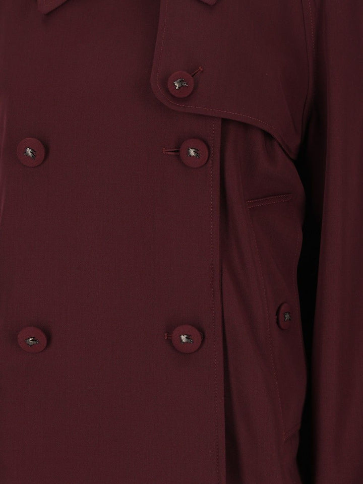 Burberry Mayfair Trench Jacket Giacche - Bordeaux | f8e8dee04eb62fbf5b7fac2592629080d437d77b
