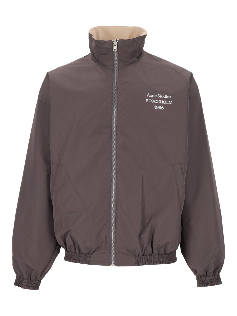 Acne Studios High-Neck Zip Up Jacket Giacche - Beige | b5fe1aab9c96e1fabe6736d1727615c3cc57d46d