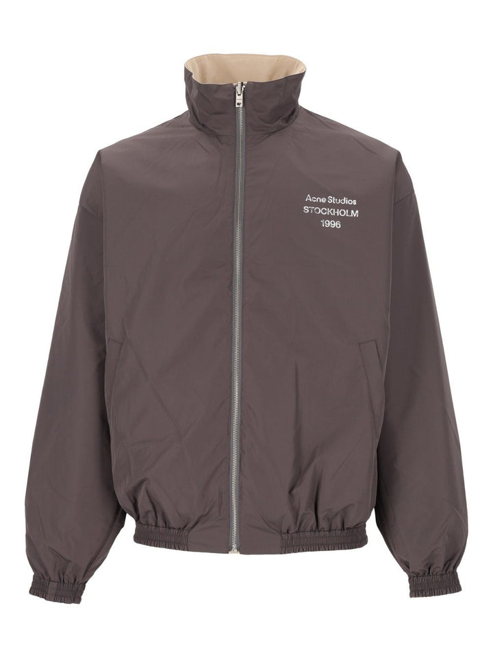 Acne Studios Reversible Jacket With Logo Giacche - Beige | b2afffb234e960a6c1152399e8c8298c31f95527