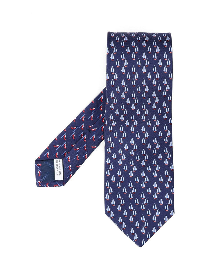 Ferragamo Catamarano Ties And Bow Ties - Blu | 0c366aaad9211df0debf3c29fa2f61c394cf9727