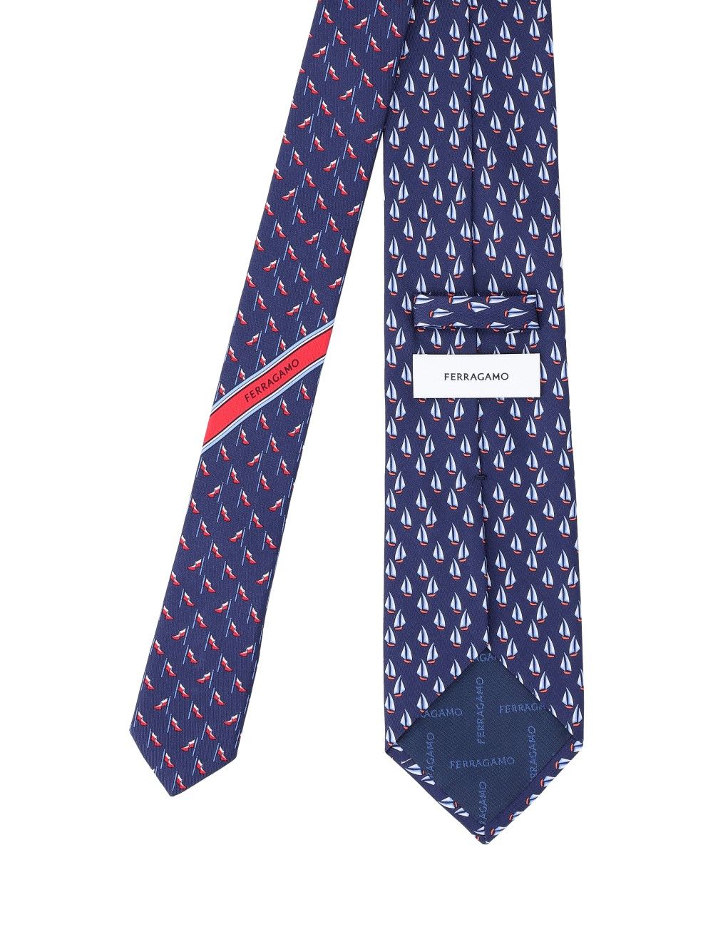 Ferragamo Catamarano Ties And Bow Ties - Blu | 8500489913d6f80c061b59d8fdd82745b94a70d8