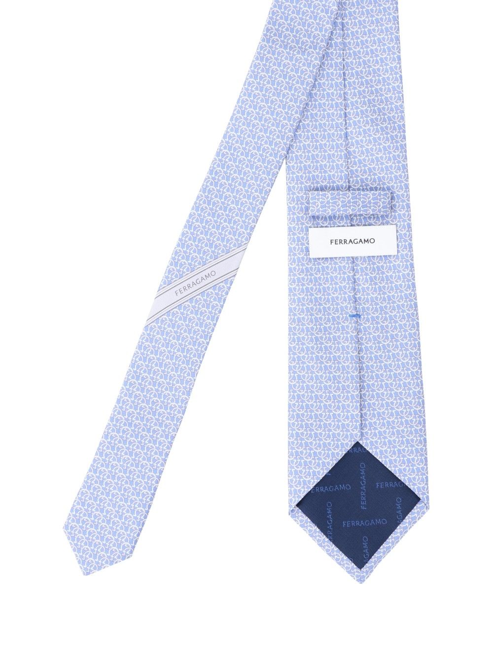 Ferragamo Gancino Ties And Bow Ties - Light blue | a58f8114a6b9eb9044a93cbf71c975a179744ff9