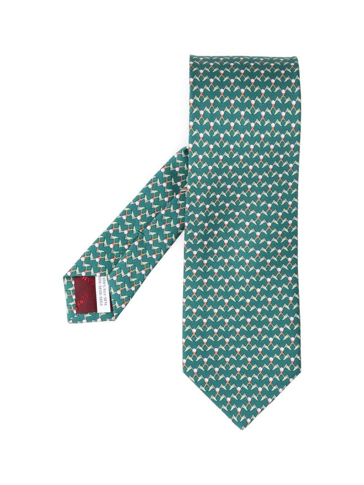 Ferragamo Club Ties And Bow Ties - Verde | 744a15cc8e07a966bcaa637b78b38402ddda8ccf