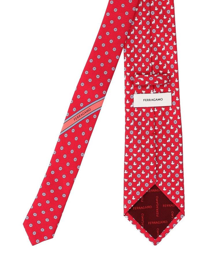 Ferragamo Charme Ties And Bow Ties - Rosso | 24080fda542c33d8c4ce0e9015b15960eb9ac19c