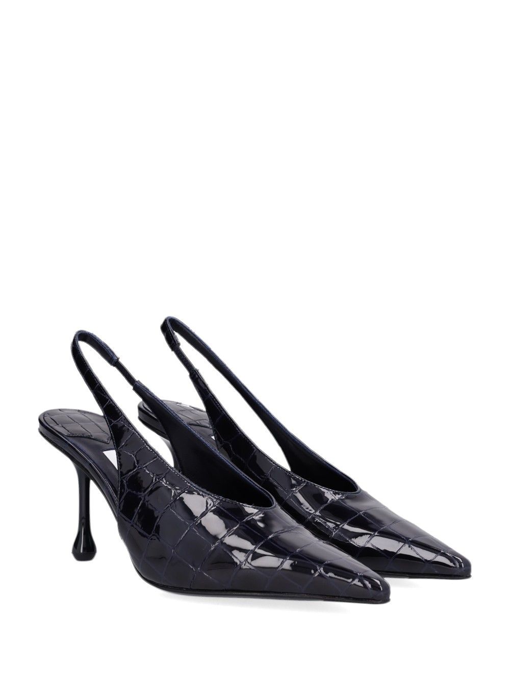 Jimmy Choo Isa 80 Slingback Decollete - Blu | c0b5cff33ae32d802b94883e27933edec3e5b206