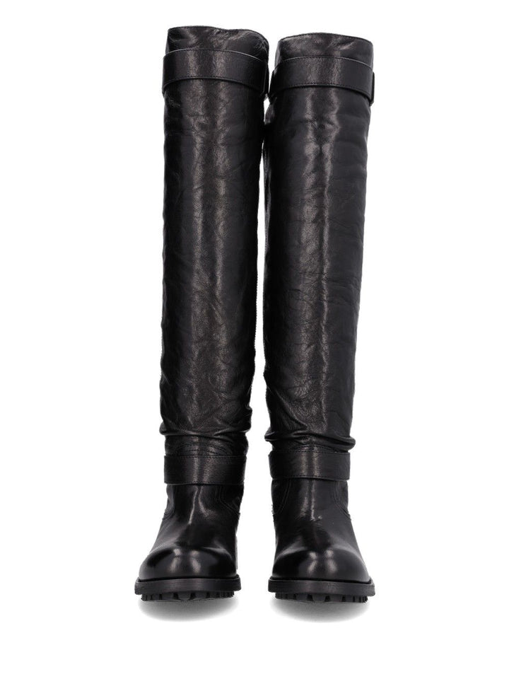 Jimmy Choo Biker Knee Boot Boots - Nero | e09506dbfd470197ec302f8f30d75d31cbdd22d9