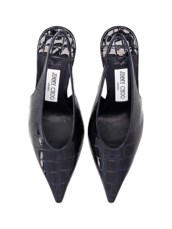 Jimmy Choo Isa 80 Slingback Decollete - Blu | 3c88c63280cc0229e51fe71dac578dd1c00f0c41