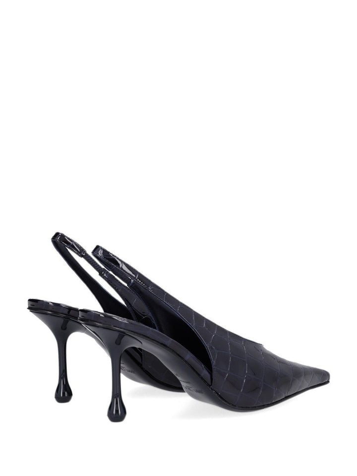 Jimmy Choo Isa 80 Slingback Decollete - Blu | e6e1183015043d57d56301d3ae2f8c498f937caf
