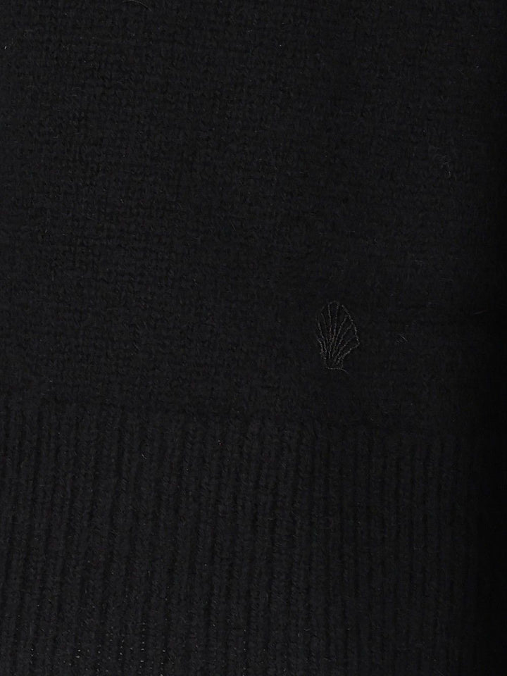 Loulou De Saison Heike Cashmere Cropped Cardigan Knitwear - Nero | 751d5810343ac75d6c08fbf2d24714fa8b09ff03