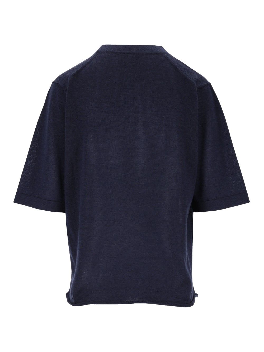 Loulou De Saison Nala Fine Knit Cashmere Top Knitwear - Blu | 4b42efe8f38837b2425fe1854a8154ffb8545feb