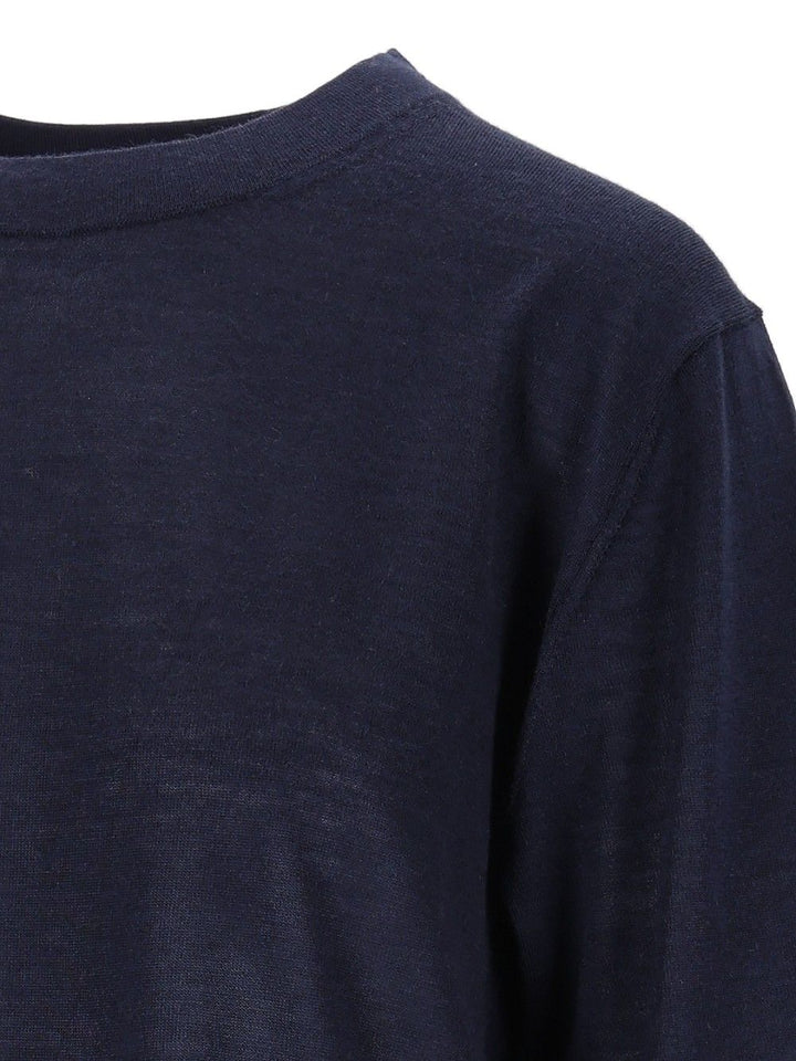Loulou De Saison Nala Fine Knit Cashmere Top Knitwear - Blu | 50c53f5412a88b6c8e45b4d275647bc1891a3b78