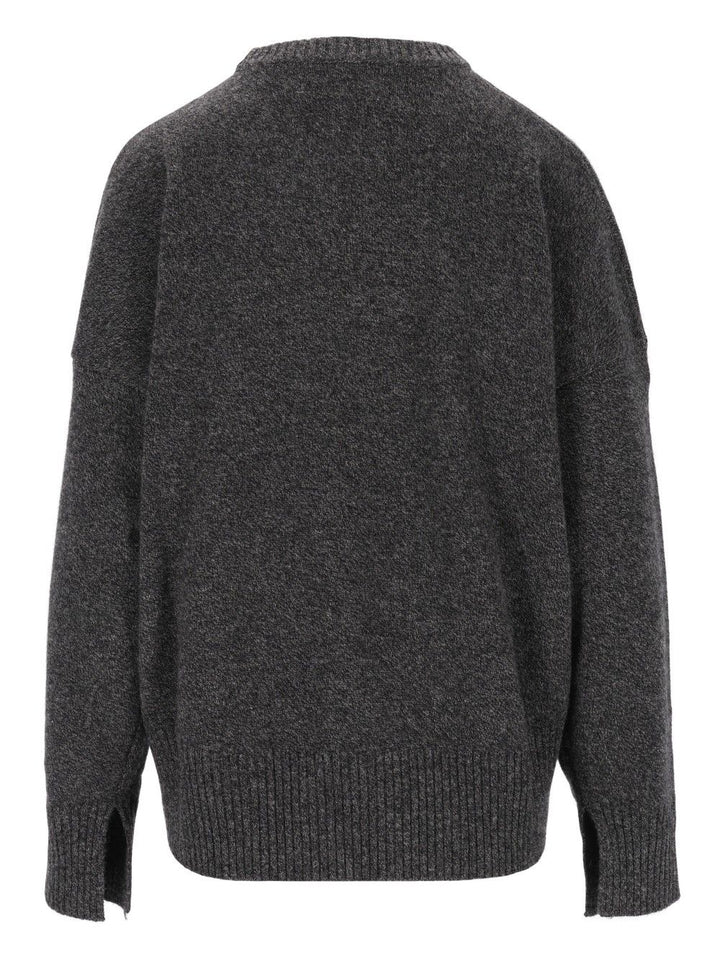 Loulou De Saison Anton Lds Knitwear - Grey | cf509d7f64cdd5b9d064e07766a924e5976b59c9