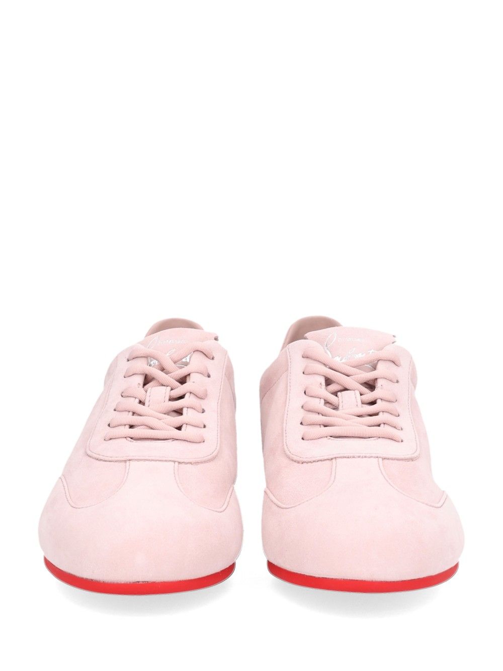 Christian Louboutin Eleonora Flex Flat Suede Retourne/Nappa Sneakers - Rose | 0671311726288e033c4d8025a3feeb3fc0f3f568