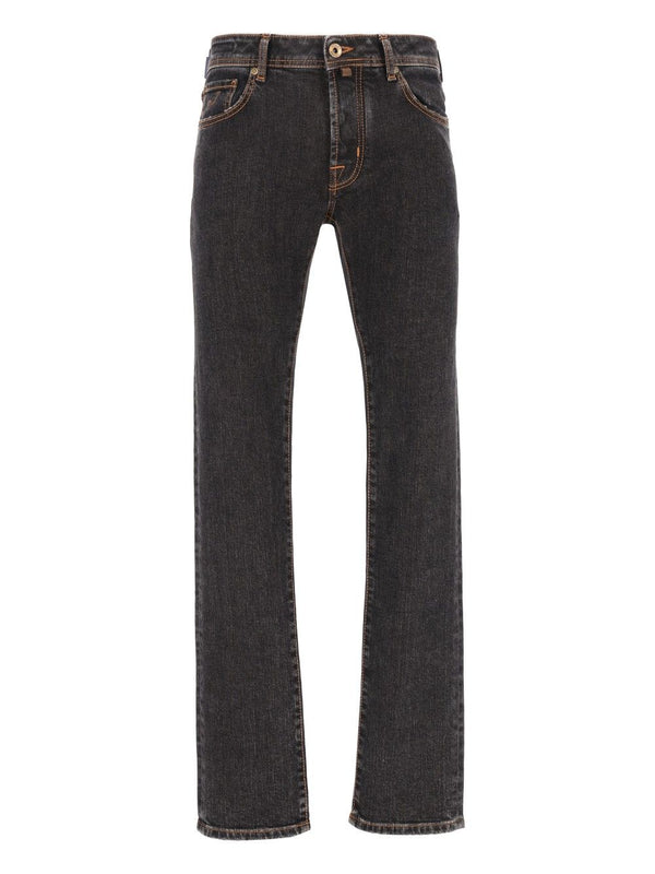 Pantalón 5 Bolsillos Slim Fit Bard 11 Oz Salpa Marrón 99 Algodón 1 Elastano Jeans Gris