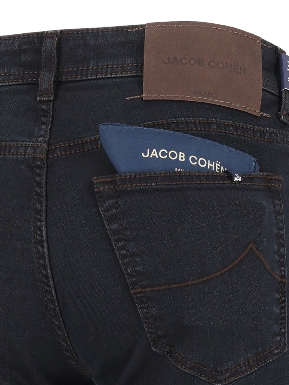 Jacob Cohen Pant 5 Pkt Super Slim Fit Nick  10 Oz Salpa Marrone 92 Cot 8 Elastan Jeans - Blu | ebb38b55fe05014abf71726a16a26d0c7eabf809