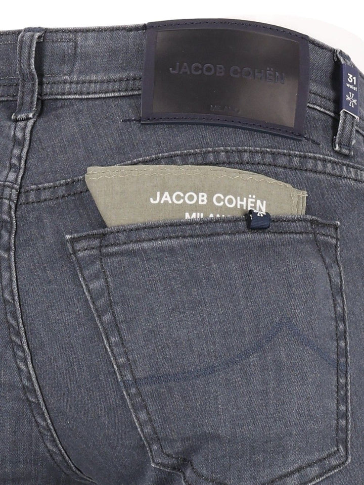 Jacob Cohen Pant 5 Pkt Super Slim Fit Nick  10,5 Oz Salpa Nera 92 Cot 8 Elastan Jeans - Grey | dac13f1c8ad172da32de0cb0b0bcde5b0e381090