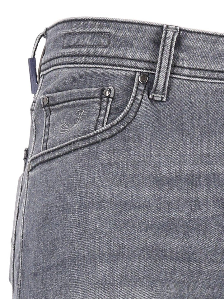 Jacob Cohen Pant 5 Pkt Super Slim Fit Nick  10,5 Oz Salpa Grigia 92 Cot 8 Elastan Jeans - Grey | 9985f9218d33ef73a66cb5055057b818284fafc1