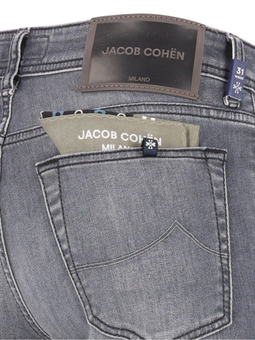 Jacob Cohen Pant 5 Pkt Super Slim Fit Nick  10,5 Oz Salpa Grigia 92 Cot 8 Elastan Jeans - Grey | 4fb0085f2daf40ee92f220e754f7da21c6531fbc