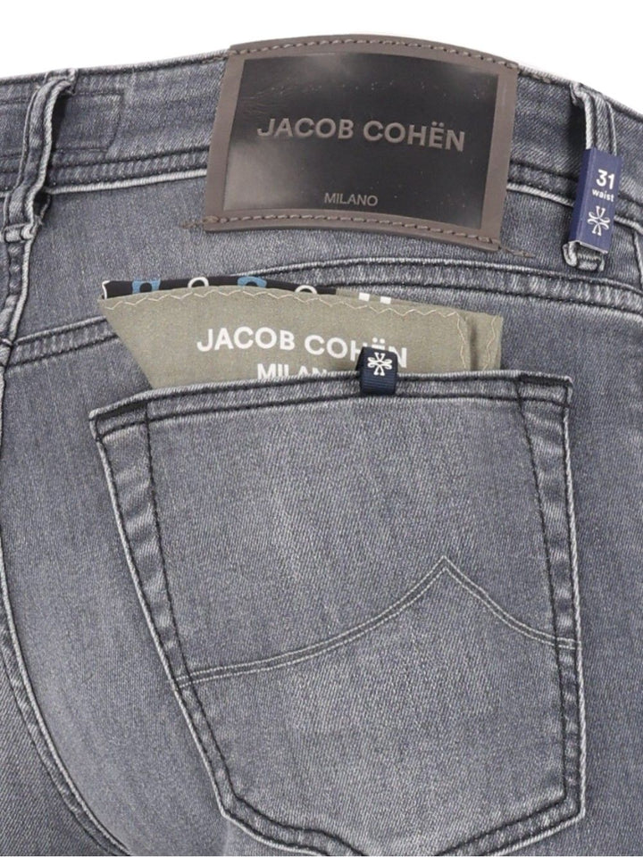 Jacob Cohen Pant 5 Pkt Super Slim Fit Nick  10,5 Oz Salpa Grigia 92 Cot 8 Elastan Jeans - Grey | 4fb0085f2daf40ee92f220e754f7da21c6531fbc