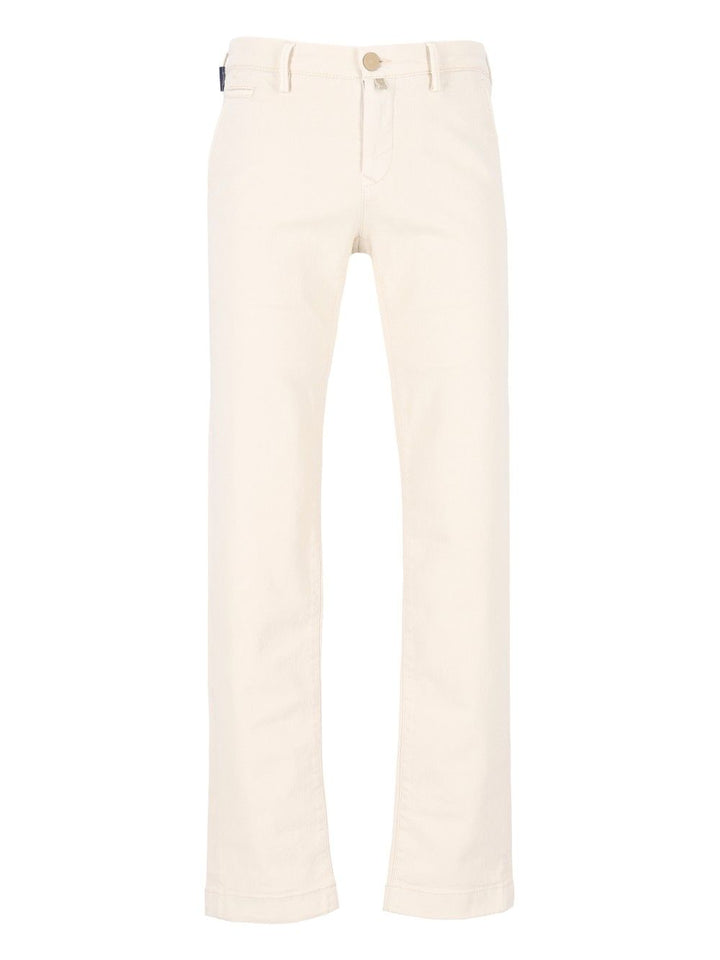 Jacob Cohen Pantalone Slim Fit Bobby 93 Cot 7 Elastan Trousers - Bianco | fe54e6fed0777662859f467e9ba83bb985bb4722