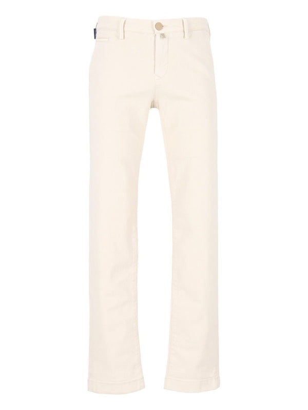 Pantalón pitillo Bobby 93 algodón 7 elastano blanco