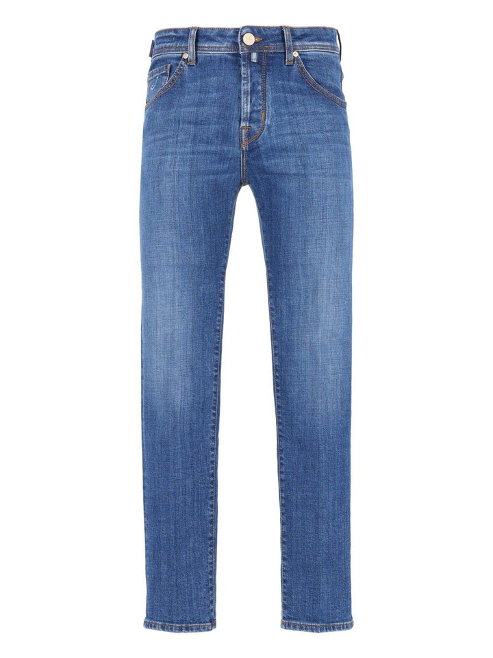 Jacob Cohen Pant5 Pkt Cropped Slim Fit Scott 13,5 Oz Salpa Blu 95 Cot 4 Elastan Jeans - Blu | 0149b02fb7f569c49aef04eea93057e92f244b2d