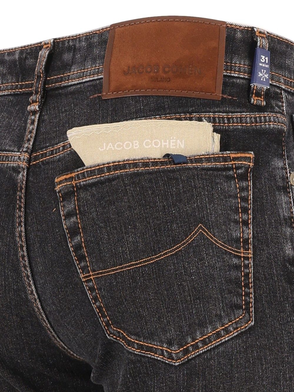 Jacob Cohen Pant 5 Pkt Slim Fit Bard  11 Oz Salpa Moro 99 Cot 1 Elastan Jeans - Grey | db95d1fcedbd965ce15e1bd126336165e0959f93
