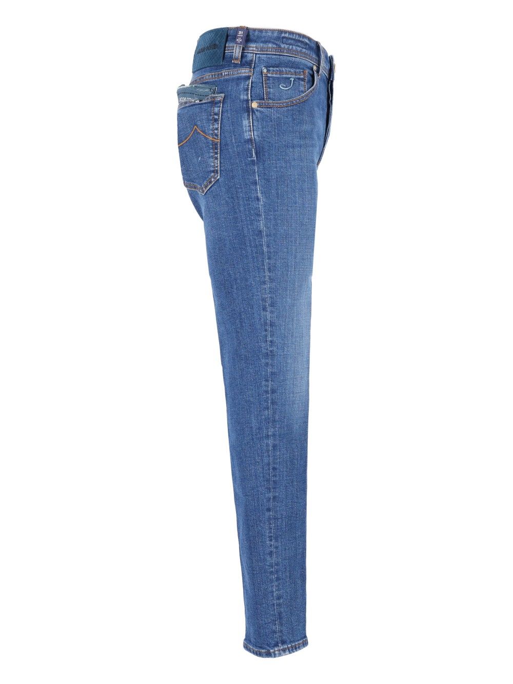 Jacob Cohen Pant5 Pkt Cropped Slim Fit Scott 13,5 Oz Salpa Blu 95 Cot 4 Elastan Jeans - Blu | 91d921f4ed1c80911ae9378d5ed8aa717be2c38a