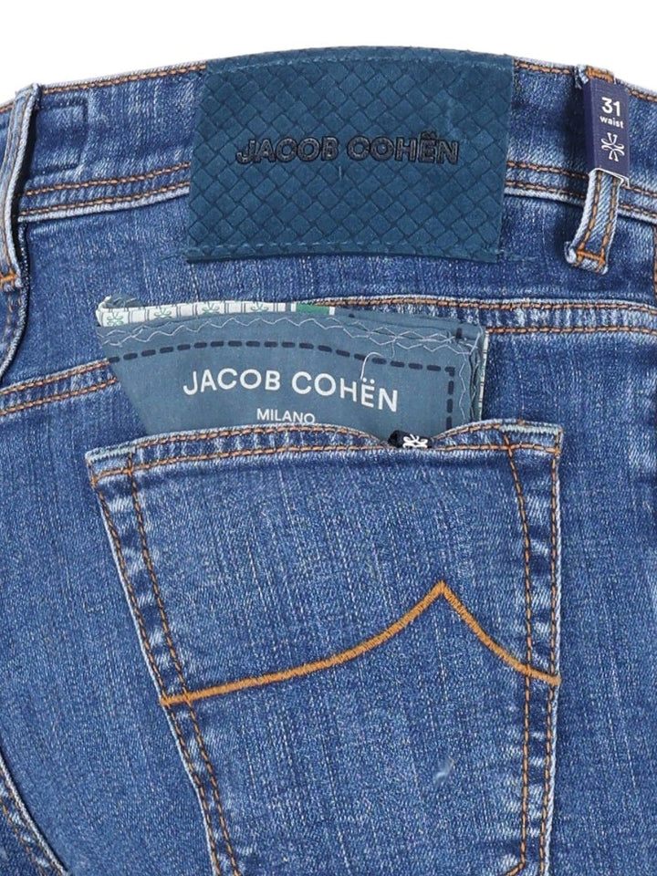Jacob Cohen Pant5 Pkt Cropped Slim Fit Scott 13,5 Oz Salpa Blu 95 Cot 4 Elastan Jeans - Blu | f724ce3fd706dc85c8c3991659c033927db9d6d5