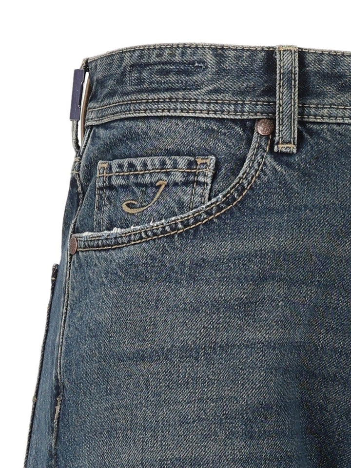 Jacob Cohen Pant 5pkt Cropped Tapered Leg Jude 13 Oz Salpa Beige 100 Cot Jeans - Blu | e7e61e2e8babeaeafda87b67ca4bfc4fca74fbdc