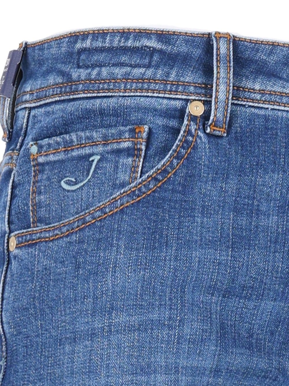 Jacob Cohen Pant5 Pkt Cropped Slim Fit Scott 13,5 Oz Salpa Blu 95 Cot 4 Elastan Jeans - Blu | 252f0e4ec3a33dd09ab0b326239bb96de68ef703
