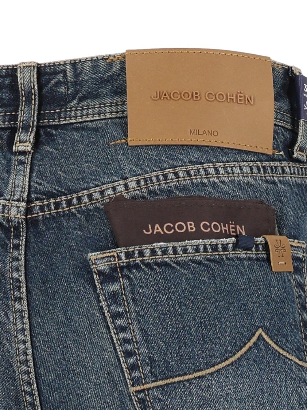 Jacob Cohen Pant 5pkt Cropped Tapered Leg Jude 13 Oz Salpa Beige 100 Cot Jeans - Blu | 03d19d70c0b04ed8c9cba23951b6869b2d4701e0