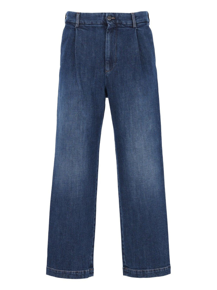 Barena Venezia Pantalone Mazenga Paro 99 Cotone 1 Elastan Trousers - Blu | 51eea0d4061d9194f4e3970fc63082b9ee6c8938
