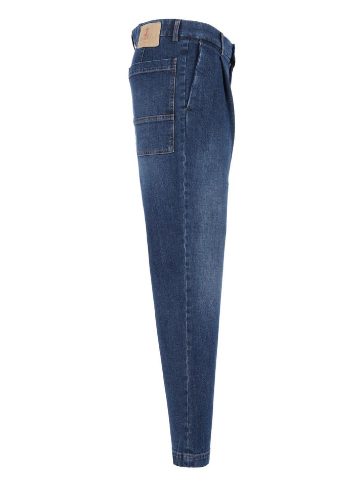 Barena Venezia Pantalone Mazenga Paro 99 Cotone 1 Elastan Trousers - Blu | bb583204fcacfcd565b0bc569b294c8095222448
