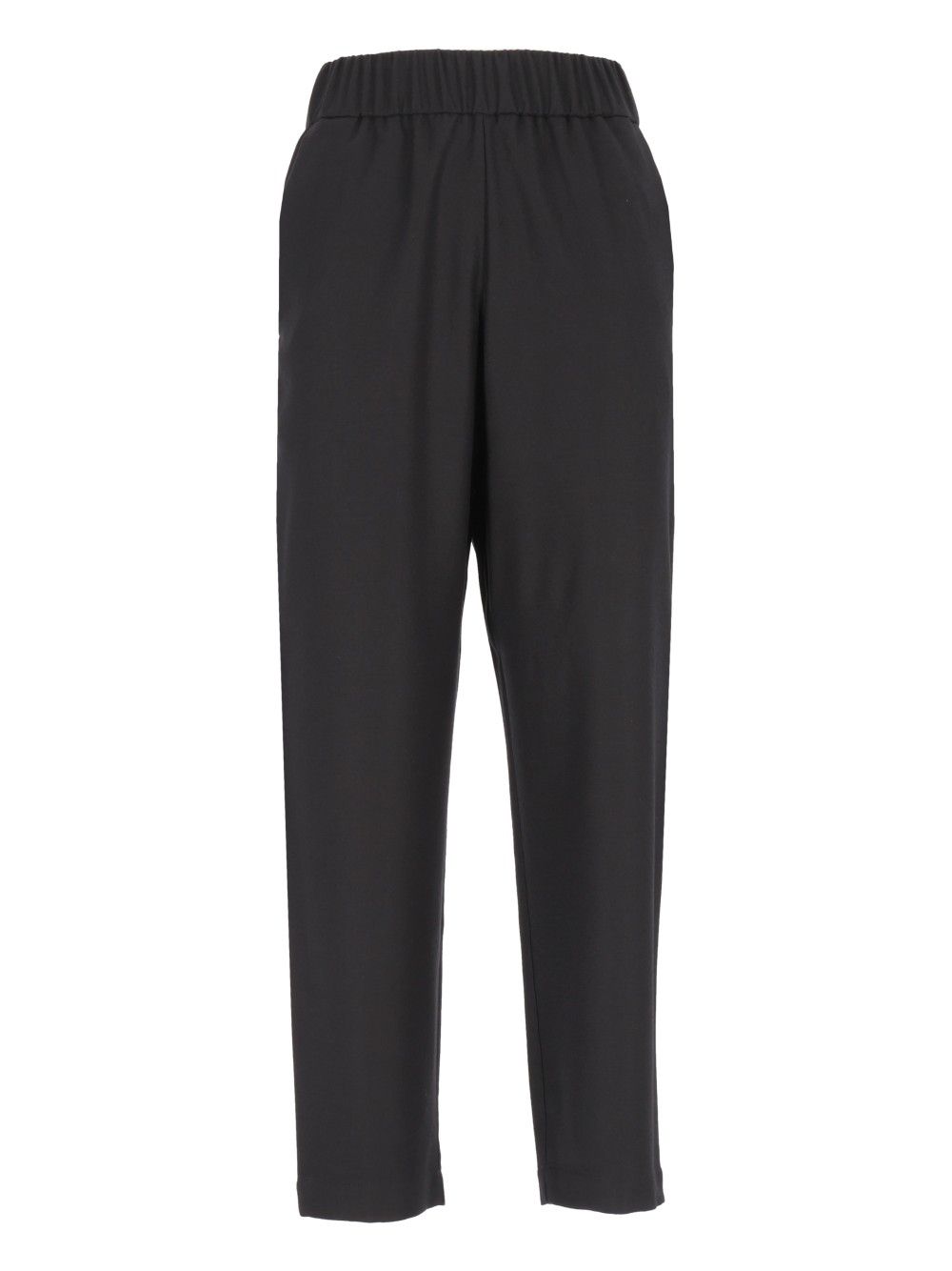 Barena Venezia Pantalone Jole25 Flan 99 Lana 1 Elastan Trousers - Nero | e0abe742f855321db8033e7caef2558aea45f721
