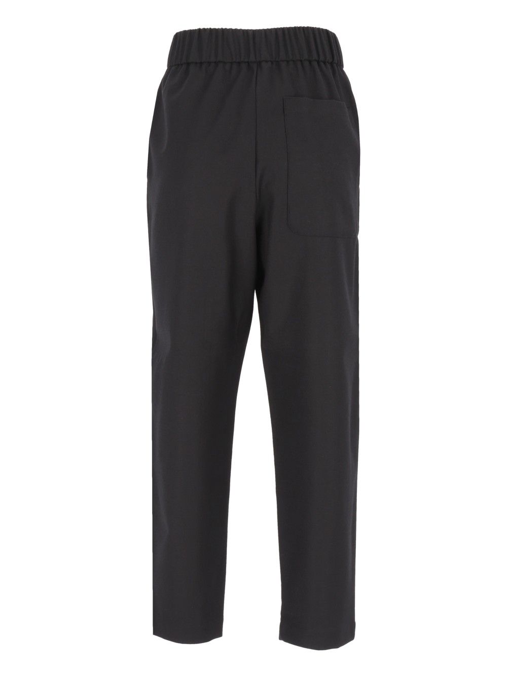 Barena Venezia Pantalone Jole25 Flan 99 Lana 1 Elastan Trousers - Nero | fac2816f6c6368ddc2fd72ae3f2339af1be051ab