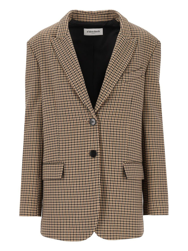 Al Duca D'Aosta Oversized Single-Breasted Blazer Giacche - Beige | 9bc13caf8dd1b9616b16517e6c9208529c989050