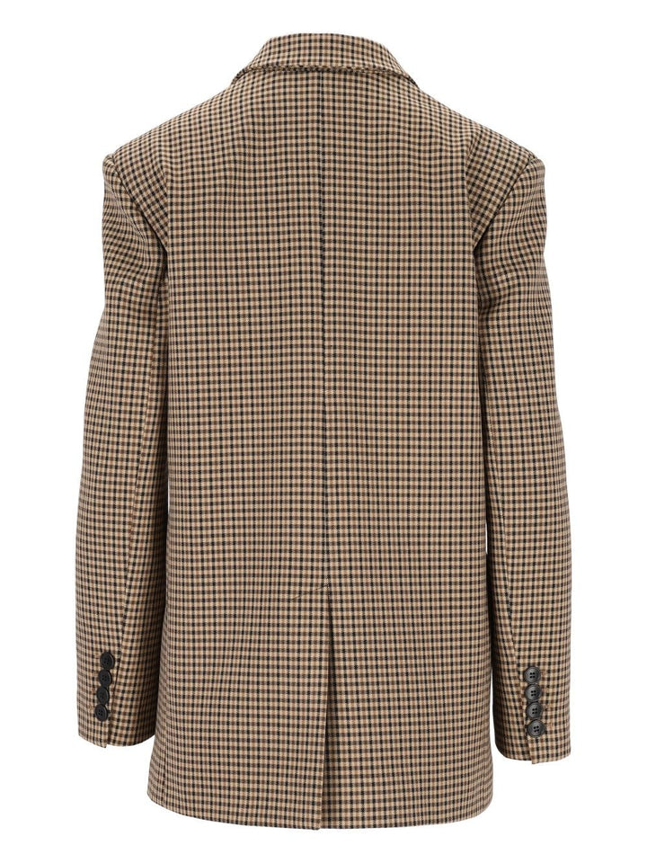 Al Duca D'Aosta Oversized Single-Breasted Blazer Giacche - Beige | 83d305cd2b84f18a79126631c809e31409d81eb6