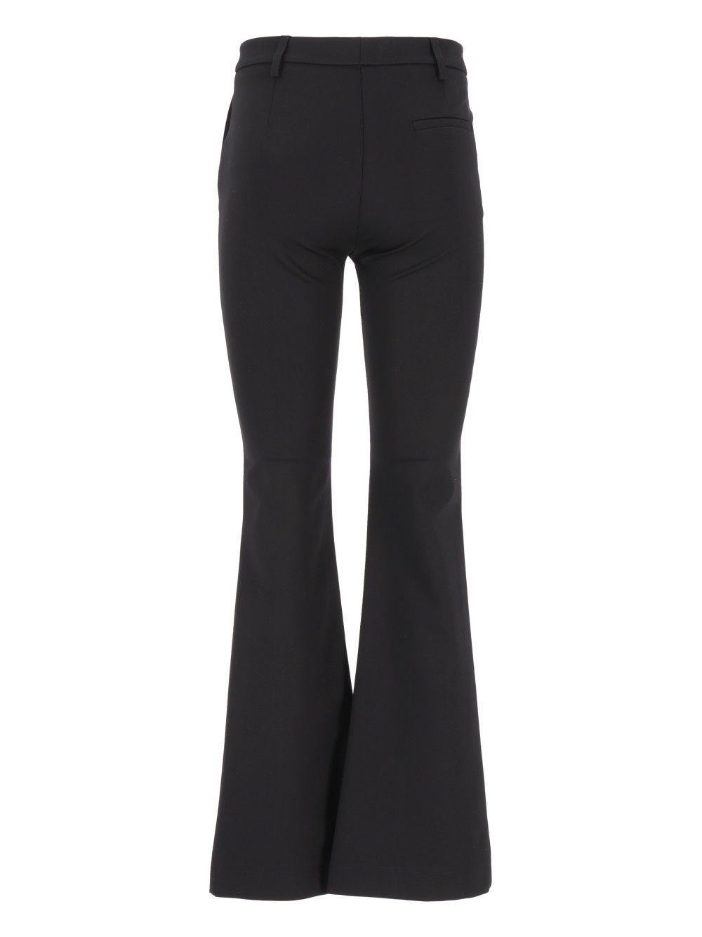 Al Duca D'Aosta Pantalone Trombetta In Punto Milano Light Trousers - Nero | 323bdb568452ce72baa63abb69faf31b14c7b709