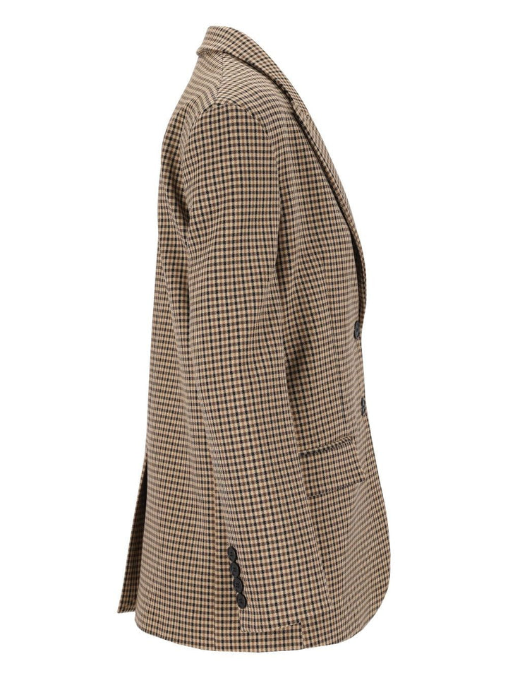 Al Duca D'Aosta Oversized Single-Breasted Blazer Giacche - Beige | d08c5236839062d07325b183f9a000215f3164f6