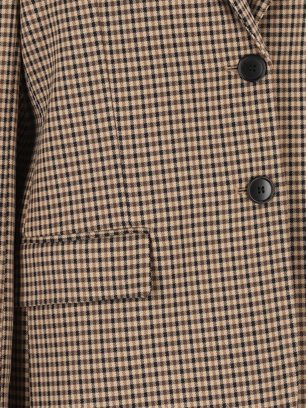 Al Duca D'Aosta Giacca Over Micro Check Giacche - Beige | 533cd431b53853b3fab7b476c6abc07afa8efd85