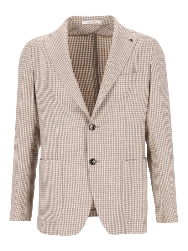 Montecarlo Hahnentritt 86 Wolle 14 Seide Jacken Beige