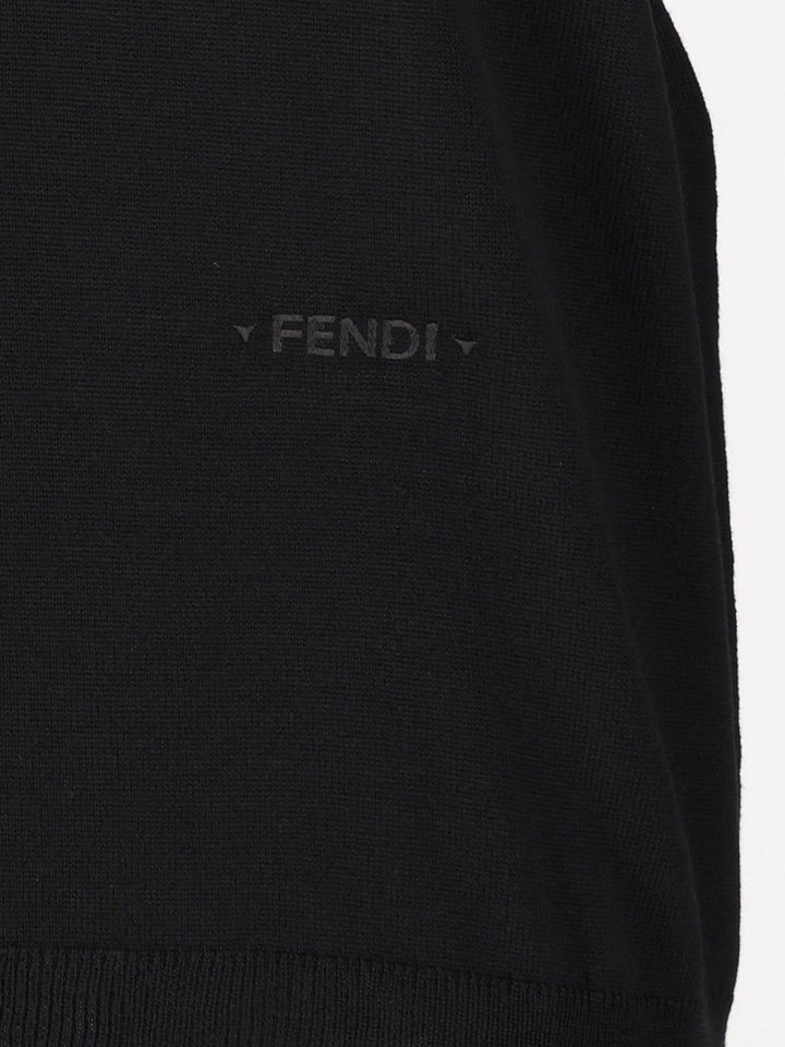 Fendi Merino Wool Sweater Knitwear - Nero | 34799900eccc8de1358cc37b268702da3a9d789c